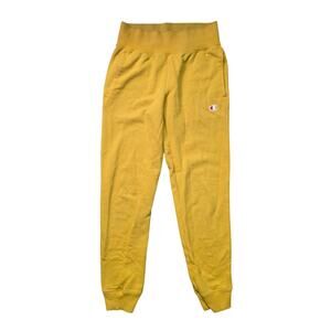 Champion Reverse Weave Sweatpants Men’s Small Yellow Fleece